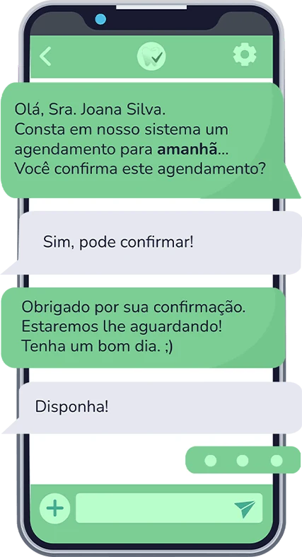 Confirmações automáticas via whatsapp - Agende Fácil
